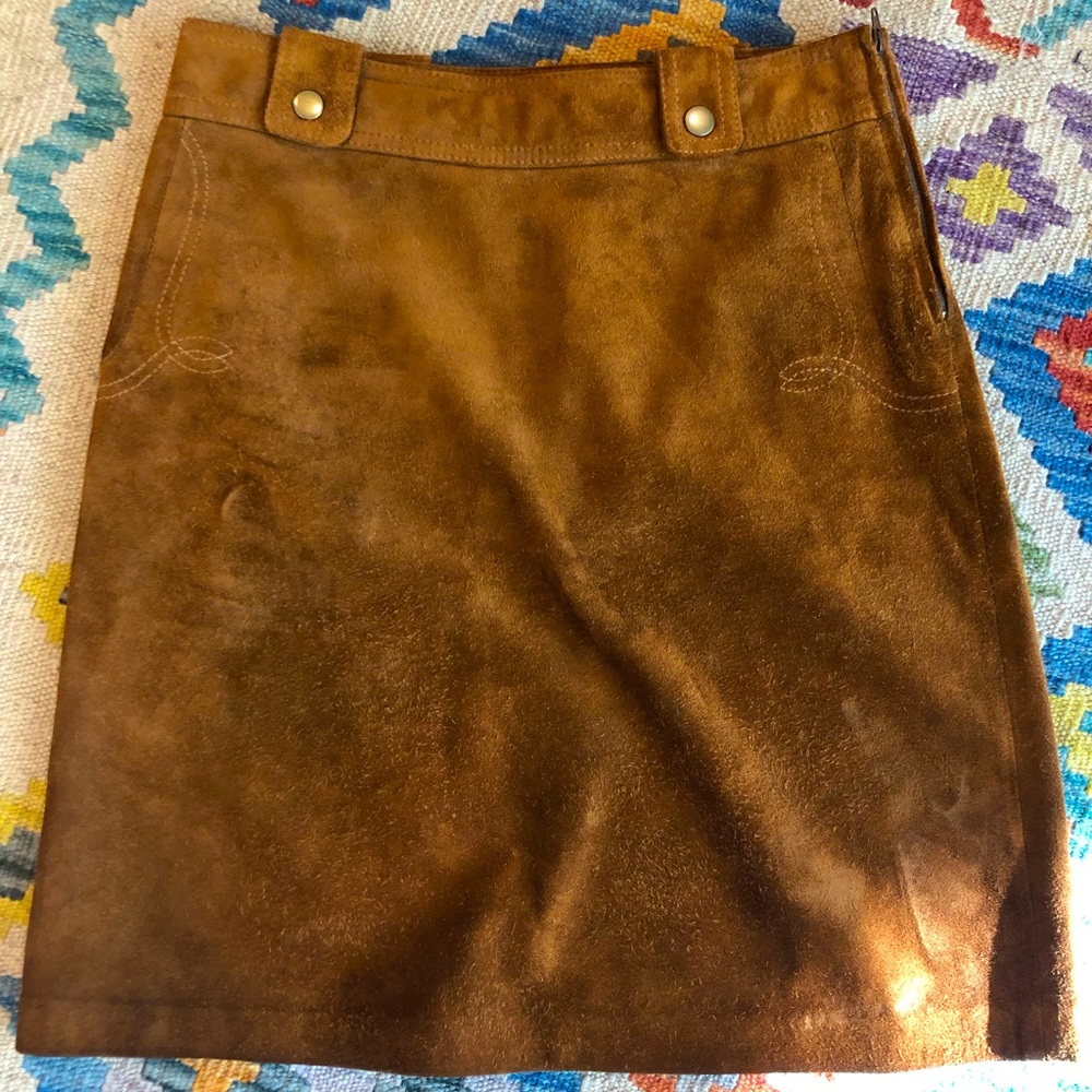 Daniel Brown Suede Skirt